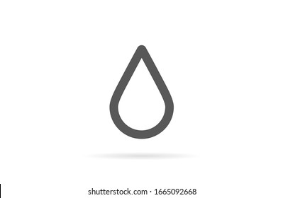Drop Water Icon vector Splash Water Rain Logo Template illustration Blood drops line Drop Water Icon vector outline Drop Water Icon vector sign, linear style pictogram isolated on white