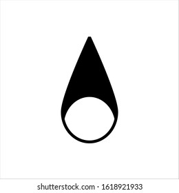 drop water icon with a white background
