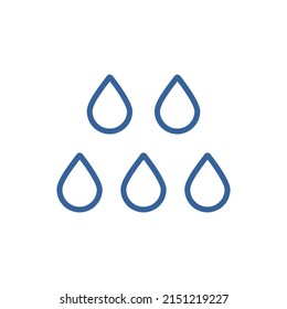 Icono de vector aislado de agua. Signo de meteorología. Símbolo gráfico para viajes, turismo y meteorología sitio web y diseño de aplicaciones, logotipo, aplicación, interfaz de usuario
