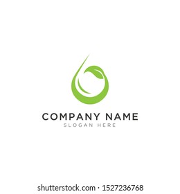 Drop water leaf abstract Logo Template Design Vector, Emblem, Design Concept, Creative Symbol, Icon
