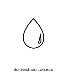 drop water line vector icon