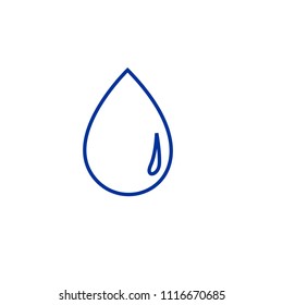 drop water line vector icon