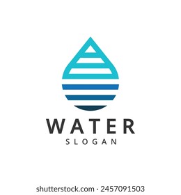 Drop Water Logo Design Illustration