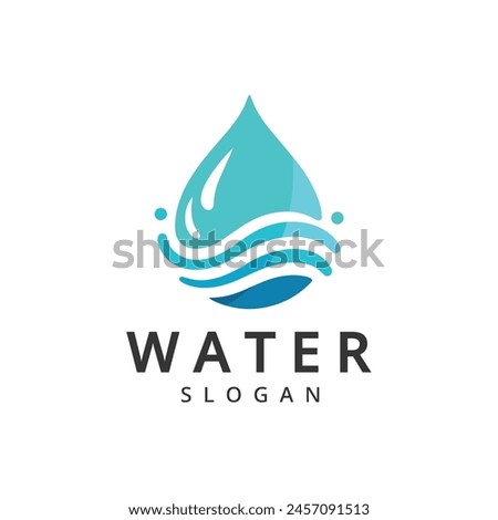 Drop Water Logo Design Illustration