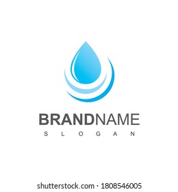 Plantilla de diseño de logotipos de agua corriente