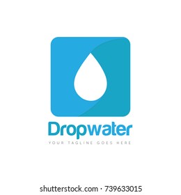 Drop Water Logo Design Unique