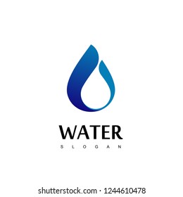 Drop Water Logo Design Vector