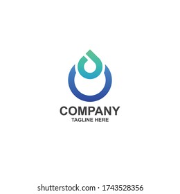 plantilla de vector de diseño de logotipo de agua