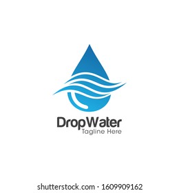 Drop Water Logo and Icon Vector Template