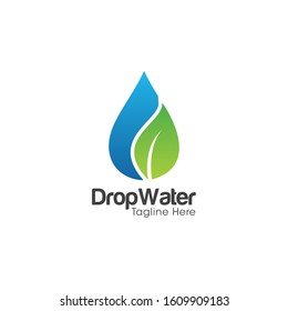 Drop Water Logo and Icon Vector Template