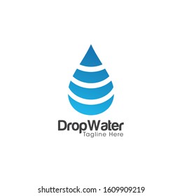 Drop Water Logo and Icon Vector Template