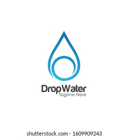 Drop Water Logo and Icon Vector Template