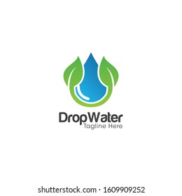 Drop Water Logo and Icon Vector Template