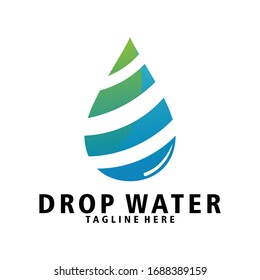 icono del logotipo de agua de gota aislado