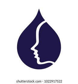Drop water logo. Rain 