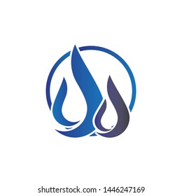 Drop Water Logo Template Illustration Design.Vector EPS 10.