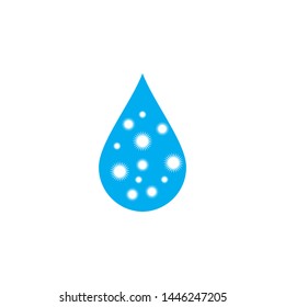 Drop Water Logo Template Illustration Design.Vector EPS 10.