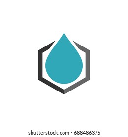 Drop Water Logo Template Illustration Design. Vector EPS 10.