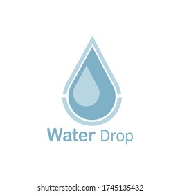 Drop water logo template. Vector illustration, world water day