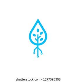 drop water logo. vector icon.