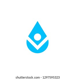 drop water logo. vector icon.