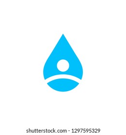 drop water logo. vector icon.