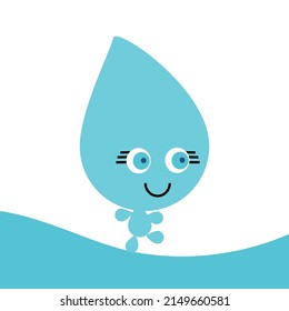 Drop of water logo vector illustration