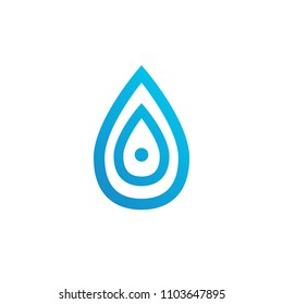 drop water logo vector template design icon