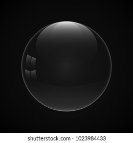 a drop of water on a black background