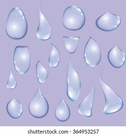 drop water on glass vector background art