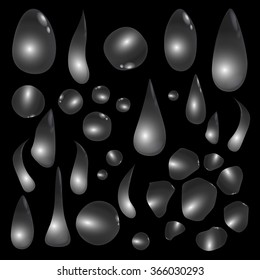 drop water on glass vector background art