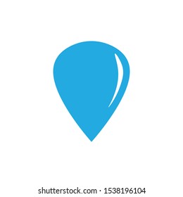 
A drop of water on a white background. vector