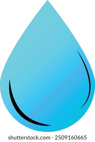  Gota de água sobre um fundo branco. Gota de chuva.
