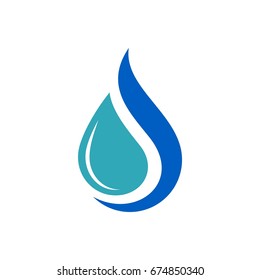 Drop Water Ornamental Logo Template Illustration Design. Vector EPS 10.