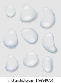 drop of water rain or spray vector illustration isolated on background