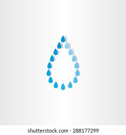 drop of water rain vector icon design