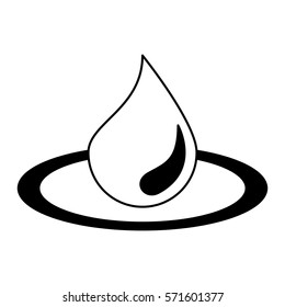 drop water spa emblem vector illustration design