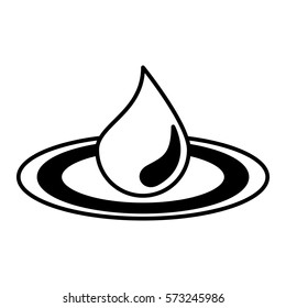 drop water spa emblem vector illustration design