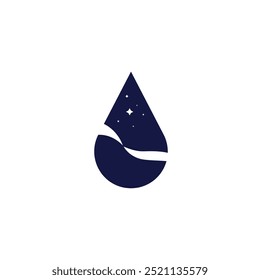 Icono de diseño de logotipo de espacio de agua