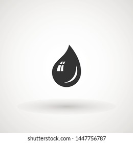 Drop Water, Splash Water Icon Rain Vector Logo Template Vector illustration