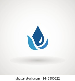 Drop Water, Splash Water Icon Rain Vector Logo Template Vector illustration