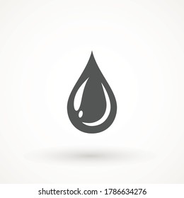 Drop Water, Splash Water Icon Rain Vector Logo Template Vector illustration