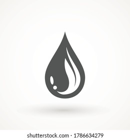 Drop Water, Splash Water Icon Rain Vector Logo Template Vector illustration