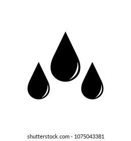 Drop Water, Splash Water Icon Vector. oil/ blood Logo Template isolated on white background. Flat symbol for your web site design, app, UI. Vector illustration.
