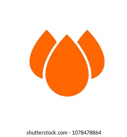 Drop Water, Splash Water Icon Vector Logo Template