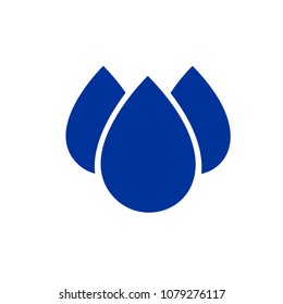 Drop Water, Splash Water Icon Vector Logo Template
