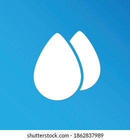 Drop Water, Splash Water Icon Vector Logo Template Illustration Design. Abstract vector paper water drop on blue background. Eco concept.