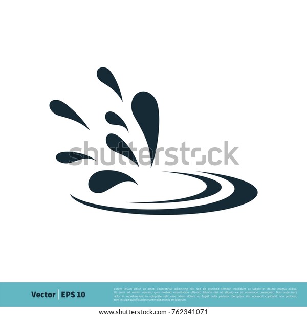 Drop Water, Splash Water Icon Vector Logo\
Template Illustration Design. Vector EPS\
10.