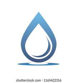 a drop of water in a stretched state