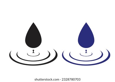 drop of water vector, eps 10
